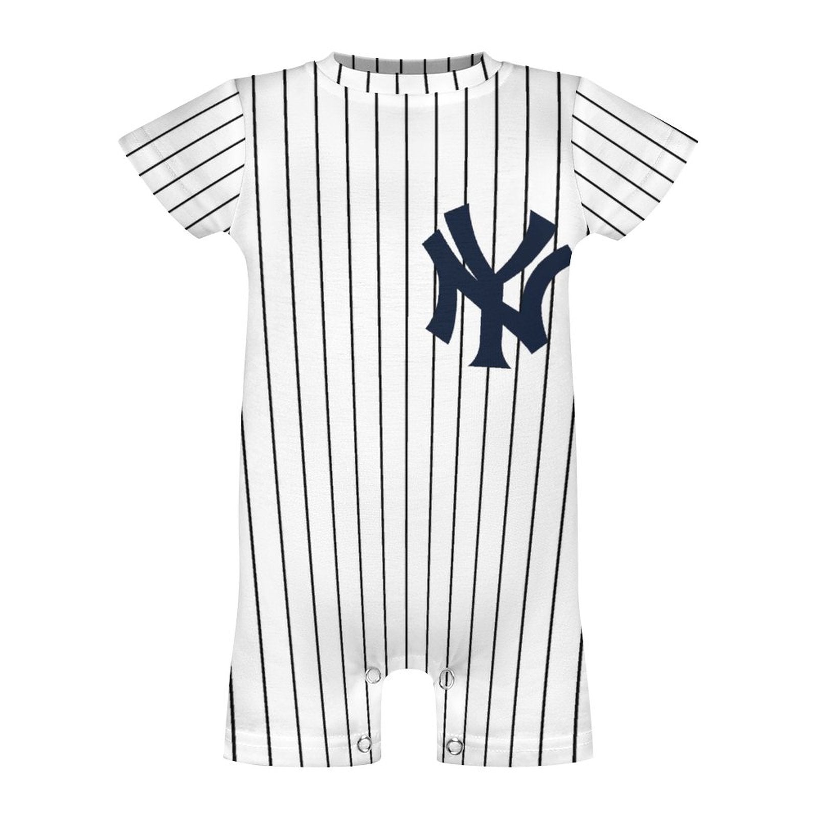 Custom Baby Baseball Jersey Bodysuit – New York Yankees Inspired – Personalized Name & Number – Baby Shower Gift
