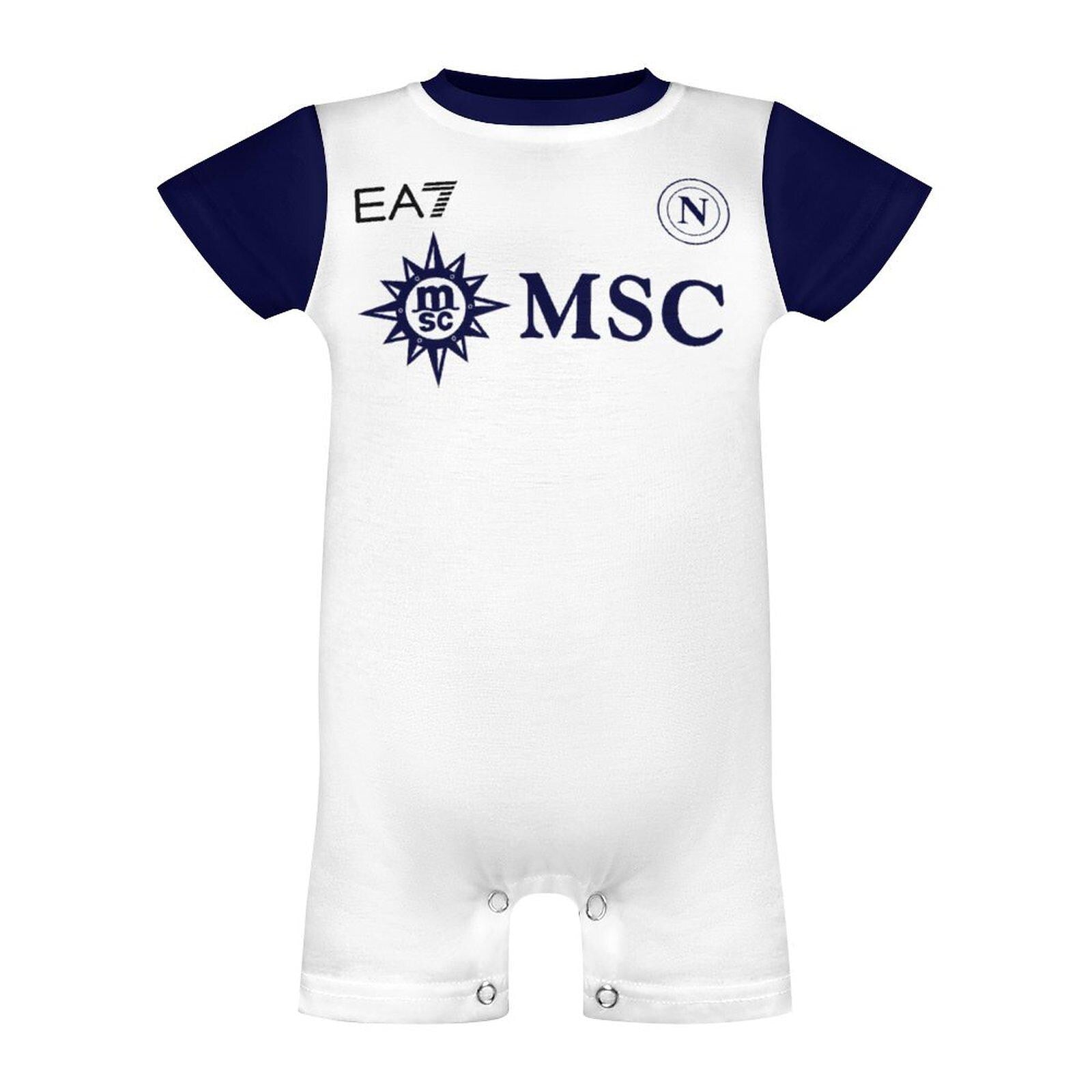 Napoli Away Cotton Short Sleeve Baby Bodysuit Romper