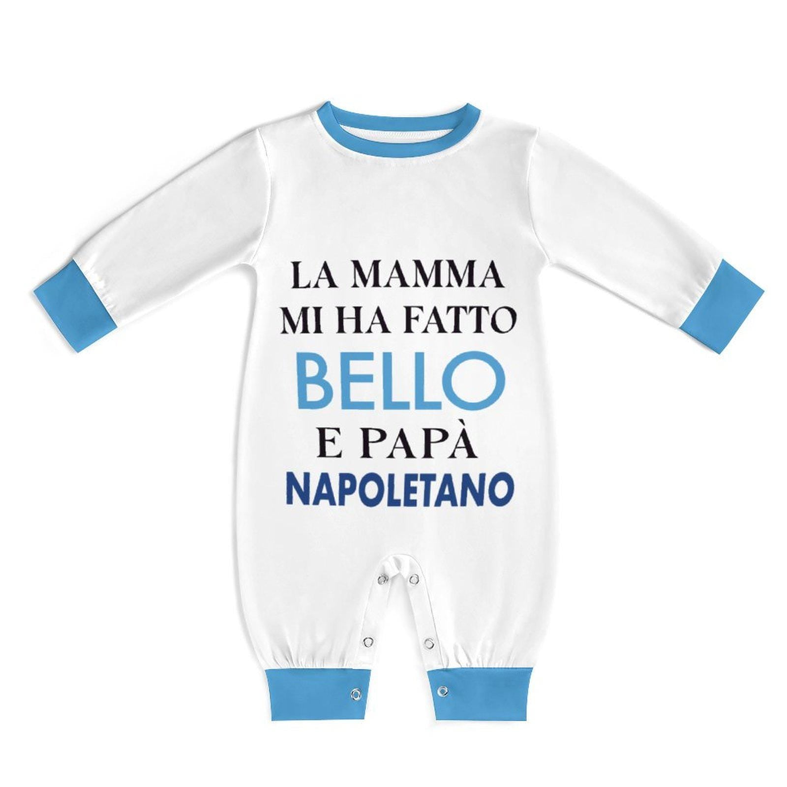 Baby Bodysuit  Napoli "La mamma mi ha fatto bello e papà napoletano"