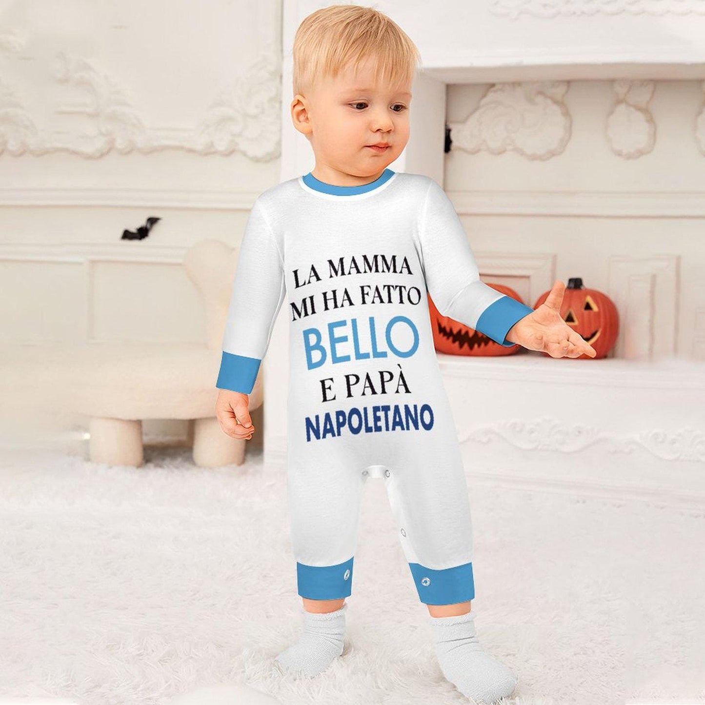 Baby Bodysuit  Napoli "La mamma mi ha fatto bello e papà napoletano"