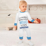 Baby Bodysuit  Napoli "La mamma mi ha fatto bello e papà napoletano"