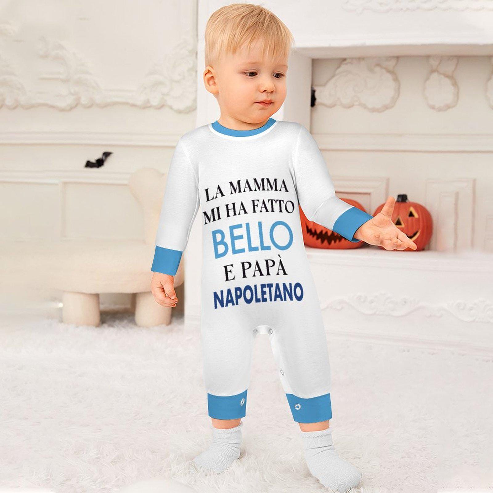 Baby Bodysuit  Napoli "La mamma mi ha fatto bello e papà napoletano"