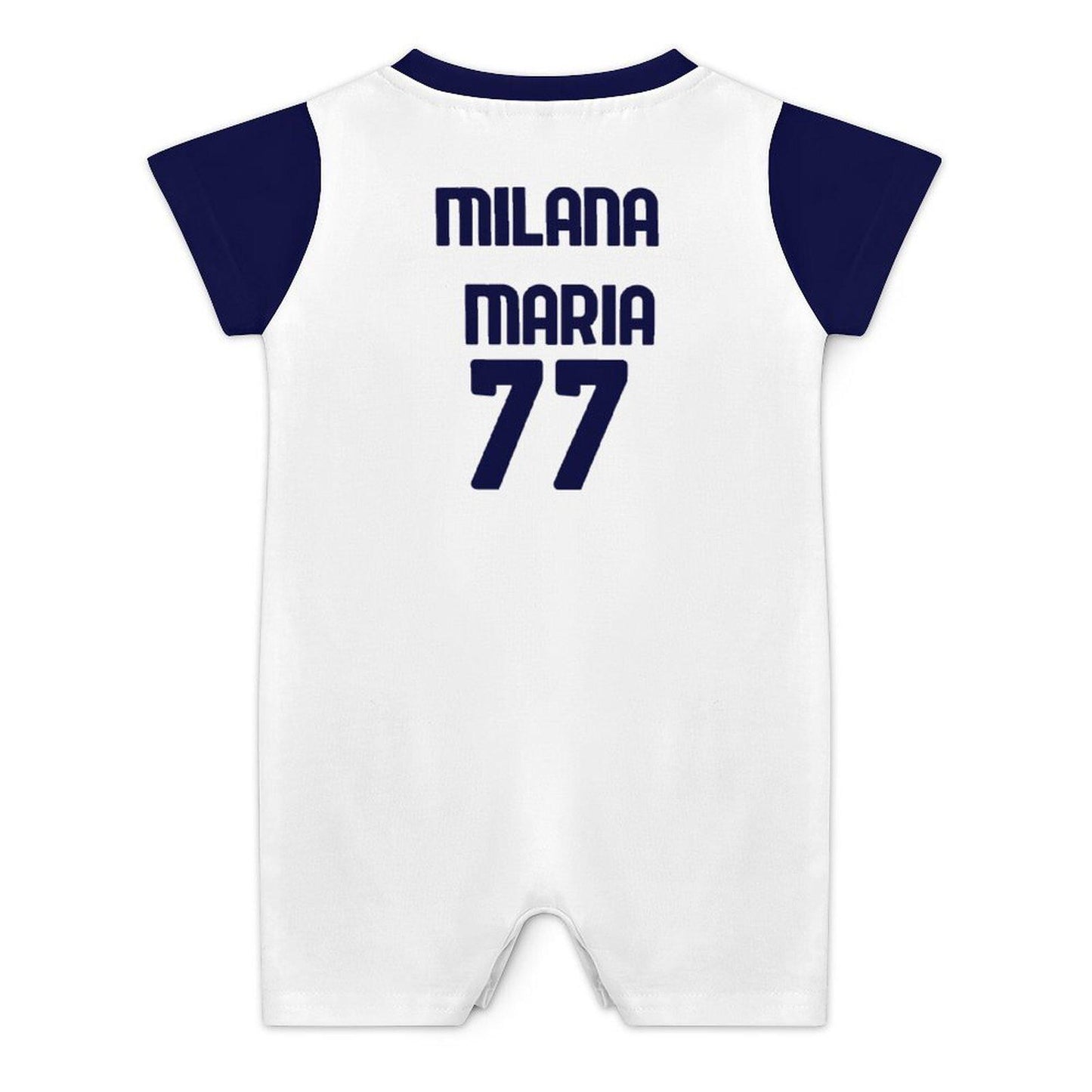 Napoli Away Cotton Short Sleeve Baby Bodysuit Romper