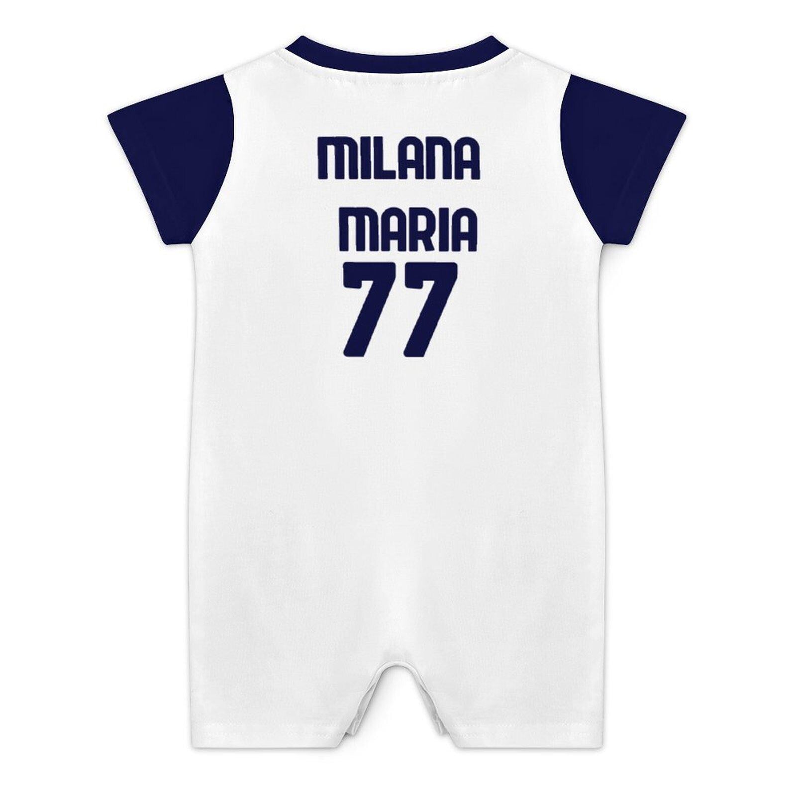 Napoli Away Cotton Short Sleeve Baby Bodysuit Romper