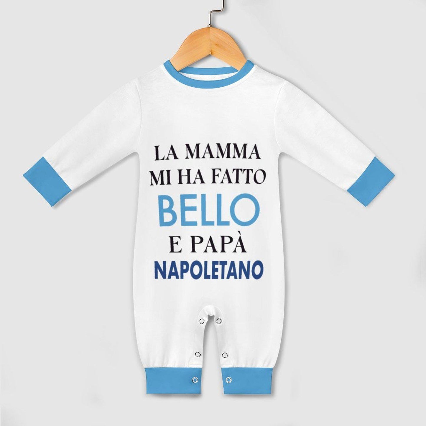 Baby Bodysuit  Napoli "La mamma mi ha fatto bello e papà napoletano"