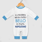 Baby Bodysuit  Napoli "La mamma mi ha fatto bello e papà napoletano"