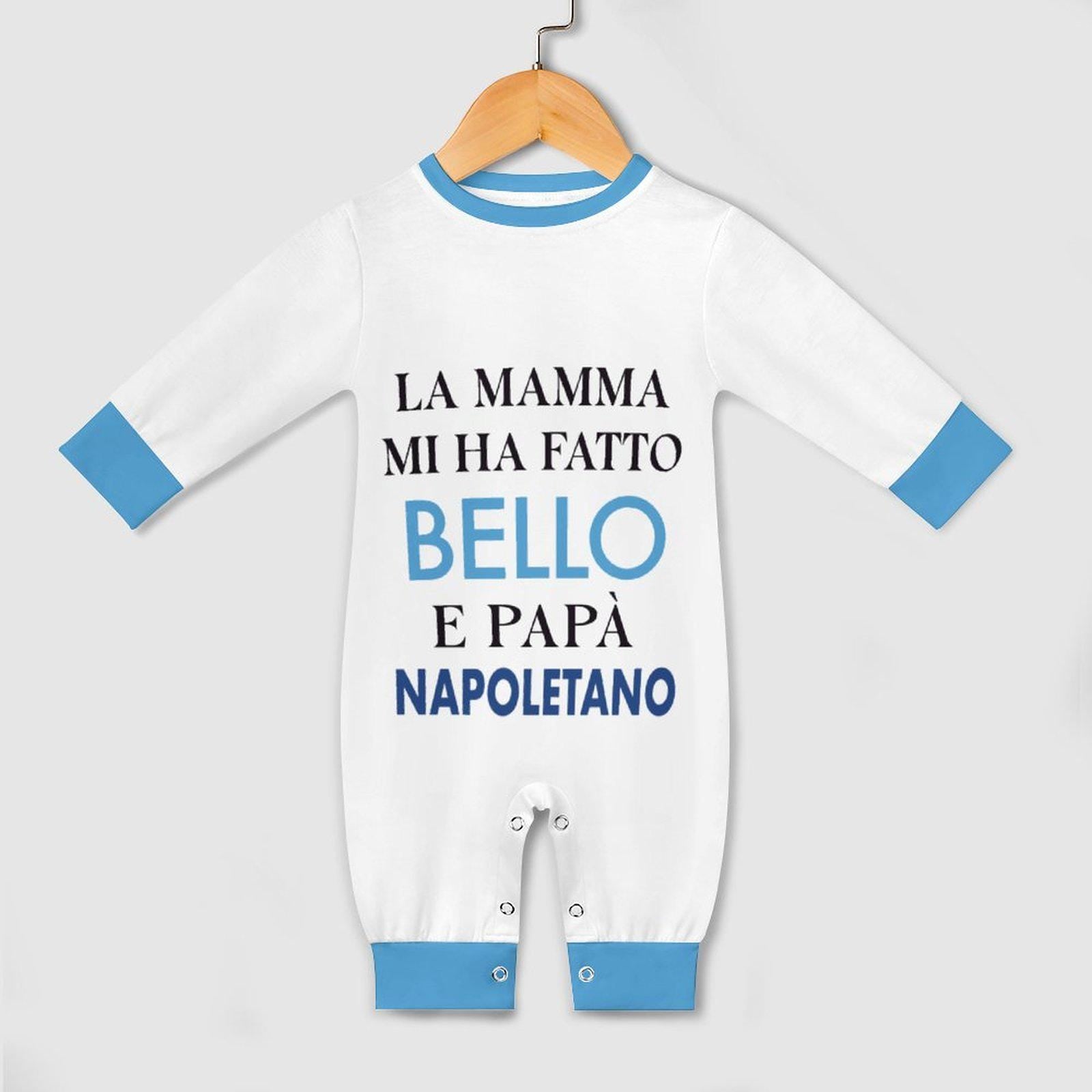 Baby Bodysuit  Napoli "La mamma mi ha fatto bello e papà napoletano"