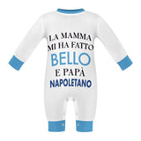 Baby Bodysuit  Napoli "La mamma mi ha fatto bello e papà napoletano"