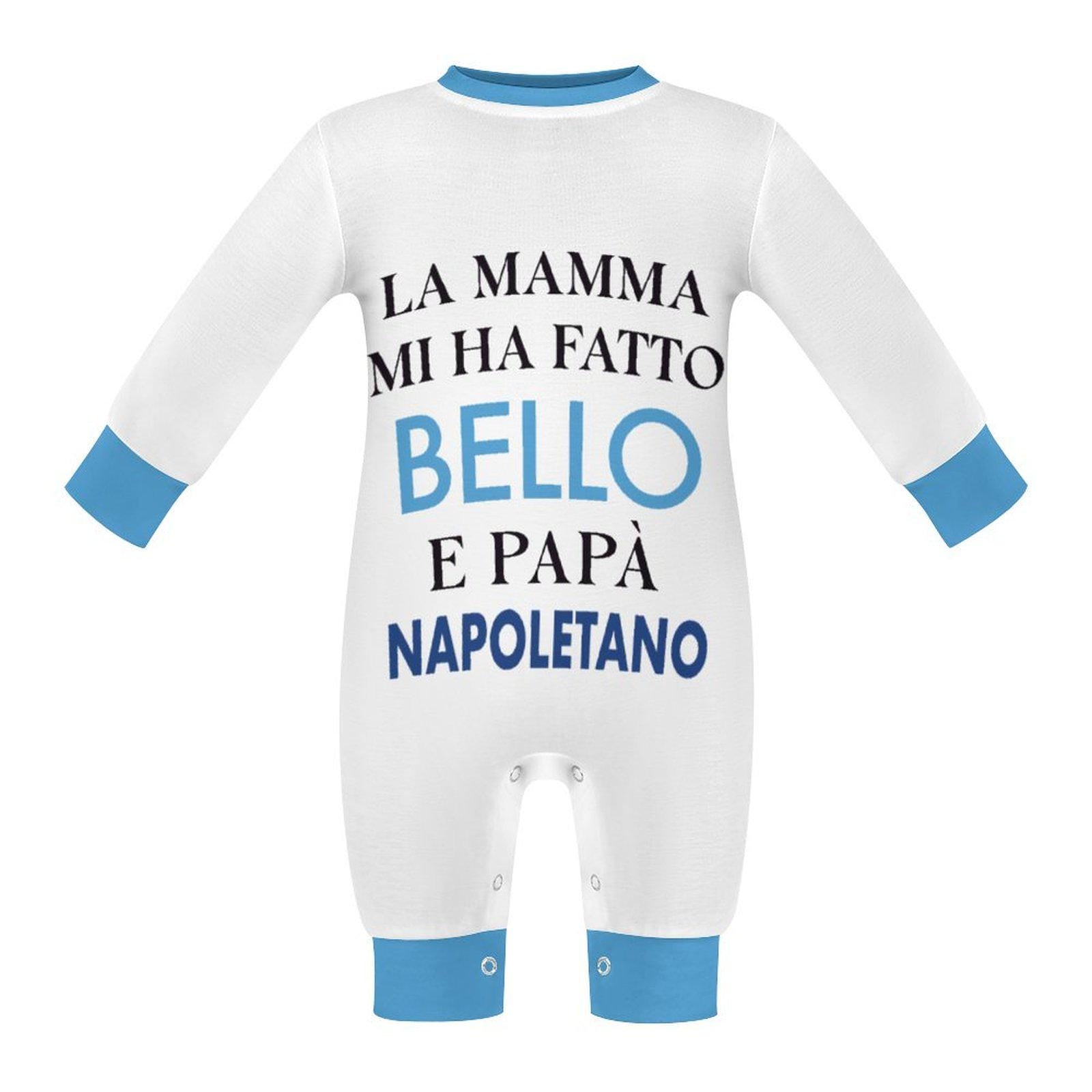 Baby Bodysuit  Napoli "La mamma mi ha fatto bello e papà napoletano"