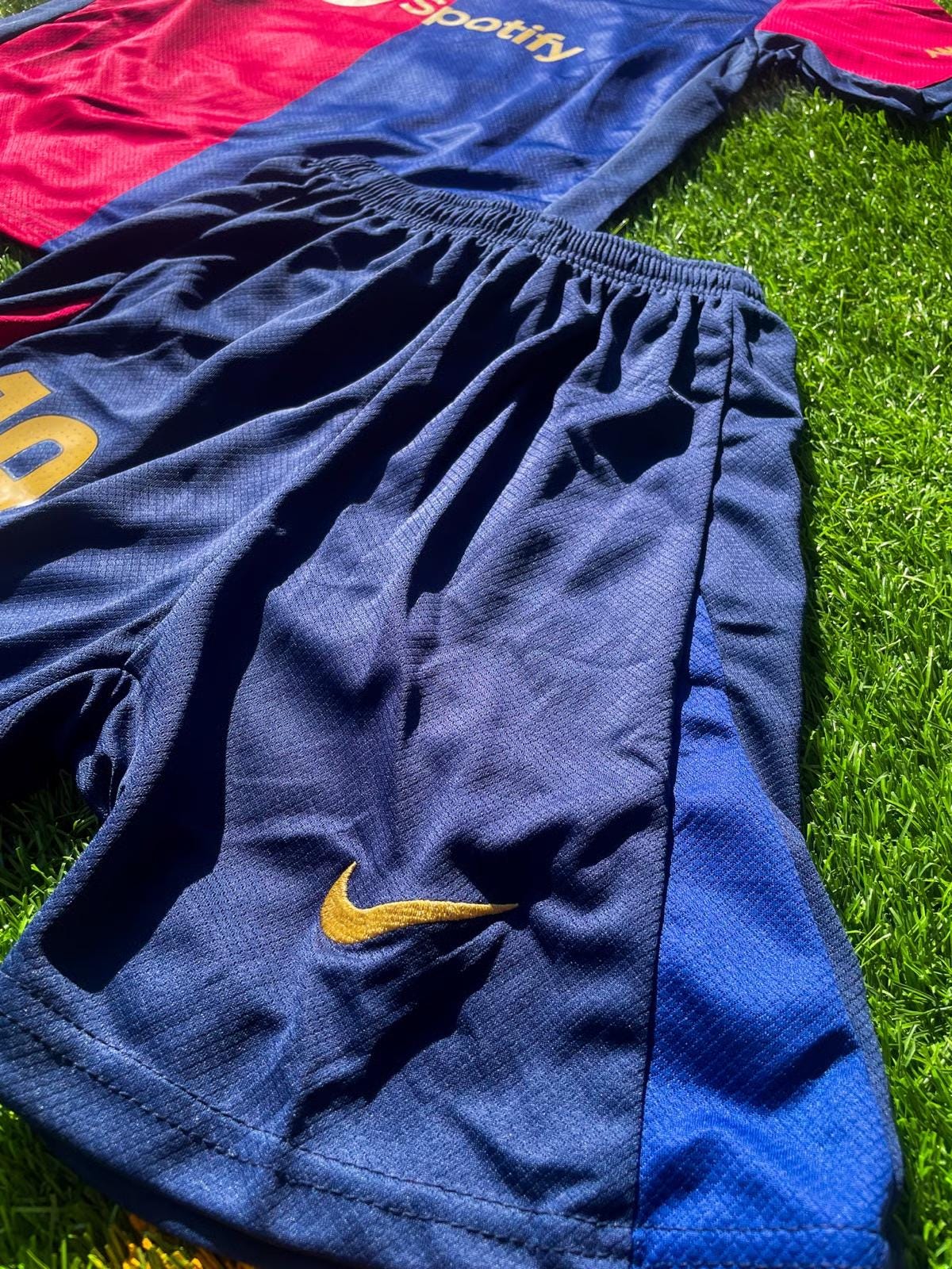Kid's Uniform Lamine Yamal Kids Jersey | Football Uniform | Short for Boys | Girls,Barcelona Yamal #19,Jersey and Shorts,Barcelona Yamal #19